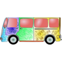 download Hippie Van clipart image with 135 hue color