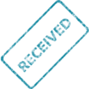download Received Business Stamp 2 clipart image with 90 hue color