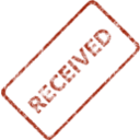 download Received Business Stamp 2 clipart image with 270 hue color