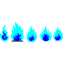 download Fire And Flames Remixes clipart image with 180 hue color