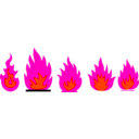 download Fire And Flames Remixes clipart image with 315 hue color
