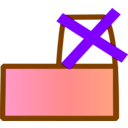 download Tab Remove clipart image with 270 hue color