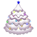 download Christmas Tree clipart image with 180 hue color