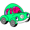 download Happy Beatle clipart image with 90 hue color