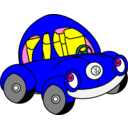download Happy Beatle clipart image with 180 hue color