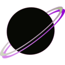 download Saturn Planet Icon clipart image with 90 hue color