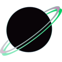 download Saturn Planet Icon clipart image with 315 hue color