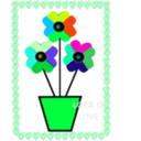 download Flowers Hearts clipart image with 135 hue color