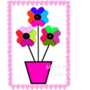download Flowers Hearts clipart image with 315 hue color