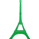 download Eiffel Tower clipart image with 90 hue color