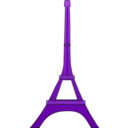 download Eiffel Tower clipart image with 225 hue color