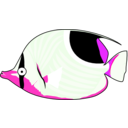 download Butterflyfish clipart image with 270 hue color