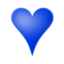 download Heart clipart image with 225 hue color