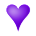 download Heart clipart image with 270 hue color