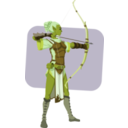 download Elven Archer clipart image with 45 hue color