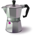 download Italian Coffee Maker clipart image with 270 hue color