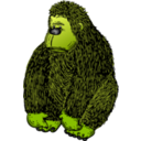 download Gorilla With Colour clipart image with 45 hue color