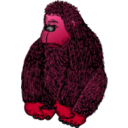 download Gorilla With Colour clipart image with 315 hue color
