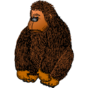 download Gorilla With Colour clipart image with 0 hue color