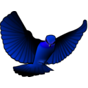 download Red Bird clipart image with 225 hue color