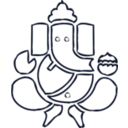 download Incredible Ganesh clipart image with 225 hue color