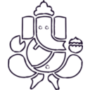 download Incredible Ganesh clipart image with 270 hue color