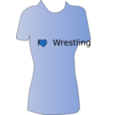 download Wrestling Shirt clipart image with 225 hue color