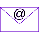 download Email Simple 2 clipart image with 0 hue color