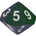 download Dice clipart image with 225 hue color