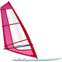 download Windsurfing clipart image with 135 hue color