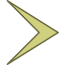 download Arki Arrow Right clipart image with 90 hue color