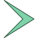 download Arki Arrow Right clipart image with 180 hue color