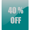 download Discount Label clipart image with 180 hue color