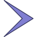 download Arki Arrow Right clipart image with 270 hue color