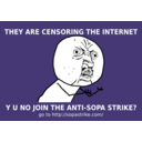 download Y U No Join Sopa Strike clipart image with 45 hue color