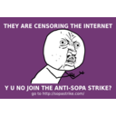 download Y U No Join Sopa Strike clipart image with 90 hue color