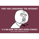 download Y U No Join Sopa Strike clipart image with 135 hue color