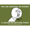 download Y U No Join Sopa Strike clipart image with 225 hue color