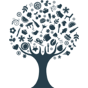 download Abstract Tree clipart image with 180 hue color