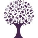 download Abstract Tree clipart image with 270 hue color