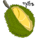 download Durian Thai Fruit clipart image with 0 hue color