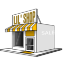 download Little Store Front clipart image with 45 hue color