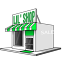 download Little Store Front clipart image with 135 hue color