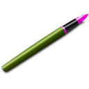 download Fountain Pen clipart image with 270 hue color