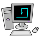 download Computer clipart image with 180 hue color