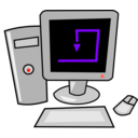 download Computer clipart image with 270 hue color