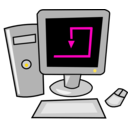 download Computer clipart image with 315 hue color