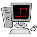 download Computer clipart image with 0 hue color