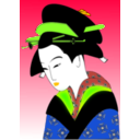 download Japan Woman Svg clipart image with 45 hue color