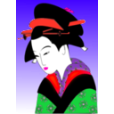 download Japan Woman Svg clipart image with 315 hue color